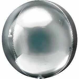Globo órbita plata metalizado