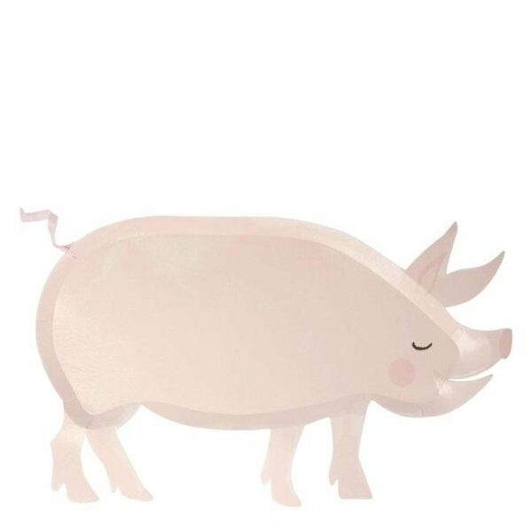 Fiesta-granja-platos-cerdito-papel-gramajeshop-valencia