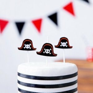 5 velas de cumpleaños Pirata