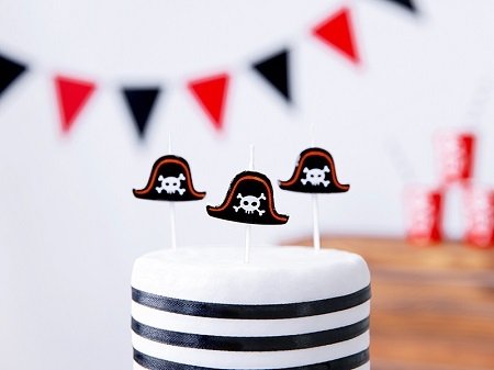 5 velas de cumpleaños Pirata