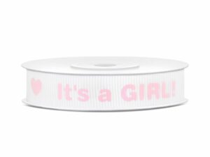 Cinta-regalo-its-a-girl-rosa-claro-blanco-gramajeshop-valencia