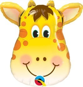 Globo metalizado Jirafa. 36 cms