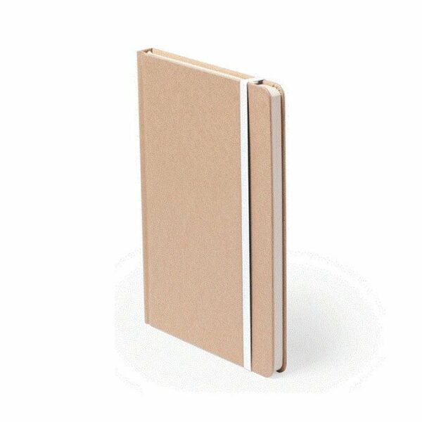 Libreta ecológica, kraft natural con goma