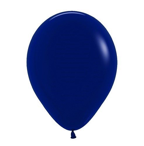 10 globos azul marino sólido. 30 cms