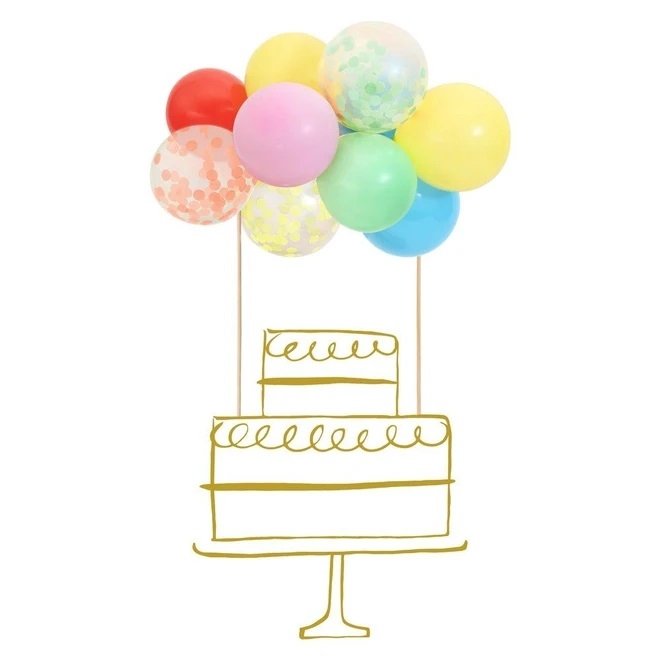 Topper-decoracion-tarta-cumpleaños-globos-colores-fiesta-gramajeshop-valencia