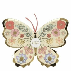8 Platos en forma de Mariposa