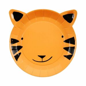 Plato-tigre-papel-fiesta-infantil-cumpleaños-animales-bosque-safari-selva-gramajeshop-valencia