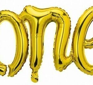 Globo metalizado one dorado
