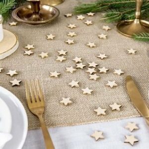 Confeti estrellitas de madera