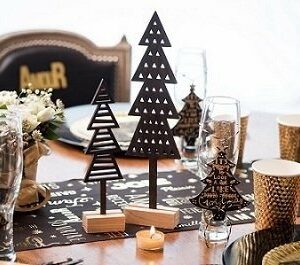 Abeto negro de madera 7.5 x 2.5 x 31 cm