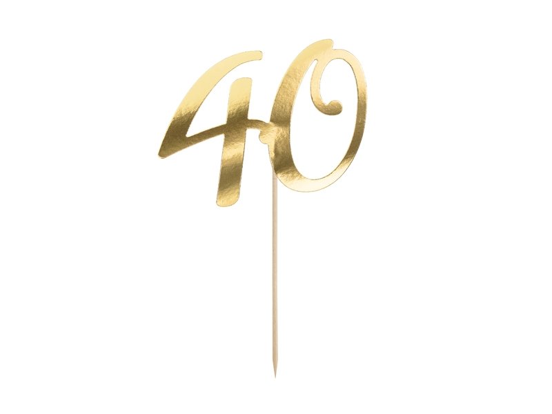 Topper-40-cumpleaños-oro-decoracion-tarta-gramajeshop-valencia