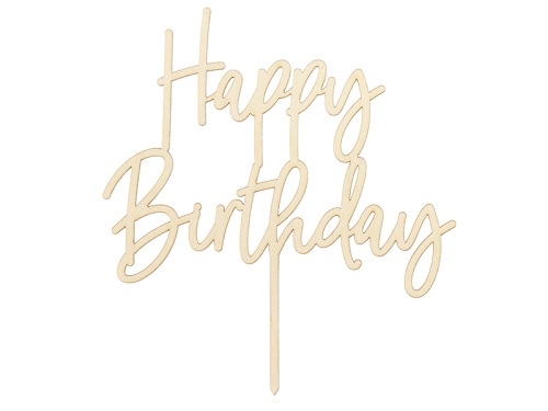 Topper-happy-birthday-madera-natural-tarta-cumpleaños-fiesta-gramajeshop-valencia