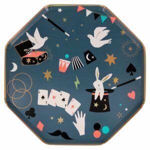 Plato-fiesta-magia-infantil-cumpleaños-gramajeshop-valencia