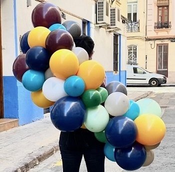 Guirnalda de globos en tonos top – Kit