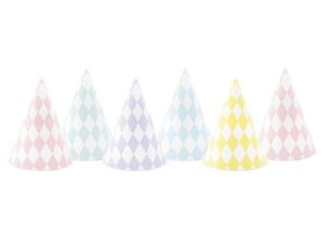 Gorritos-fiesta-rombos-color-pastel-fiesta-infantil-gramajeshop-valencia