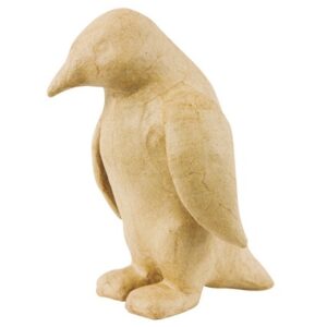 Pinguino de cartón kraft. 20 cms