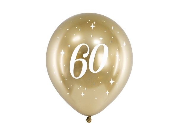 Globos 60 Años Elegantes (6 uds.)✓ por sólo 2,07 €. Tienda Online