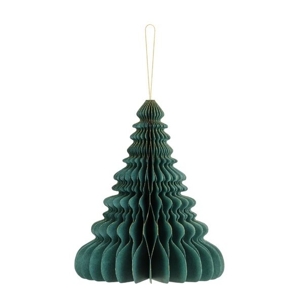 Árbol de Navidad verde 15 cms. Bola nido de abeja