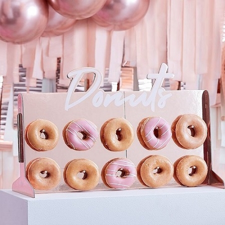 Donut-stand-wall-soporte-oro-rosa-fiesta-gramajeshop-valencia
