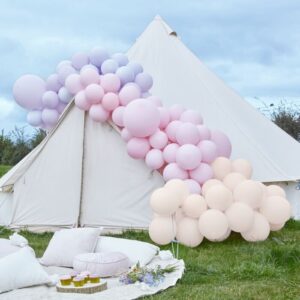 Guirnalda-Arco de globos en tonos rosa y malva. Kit