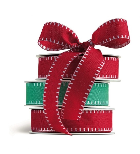 Lazo-cinta-regalo-navidad-arbol-rojo-pespunte-blanco-etiquegrama-valencia
