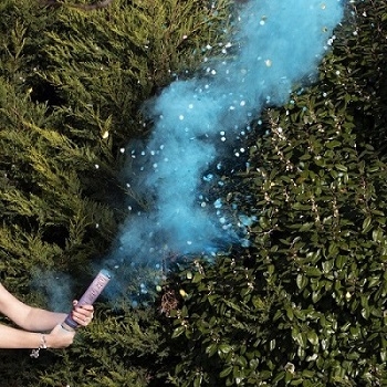 Cañones de Humo de Colores para Gender Reveal