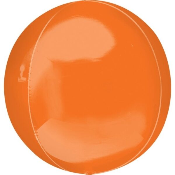 Globo órbita-esfera naranja metalizado