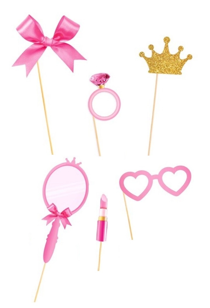 Kit Imprimible Corona Princesa Rosa - decora tu cumple