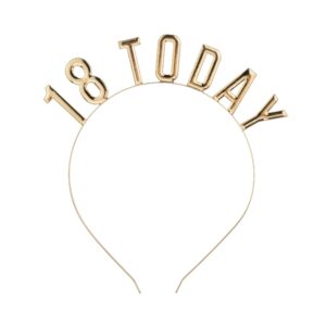 Diadema dorada 18 cumpleaños