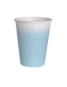 Vaso-papel-azul claro-ecológico-compostable-fiestas-gramajeshop-valencia