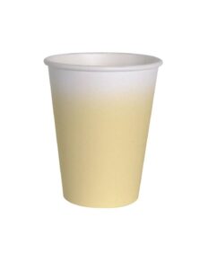 Vaso-papel-amarillo-ecológico-compostable-fiestas-gramajeshop-valencia