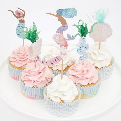 Cup-cake-sirenas-fiesta-cumpleaños-infantil-merimeri-gramajeshop-valencia