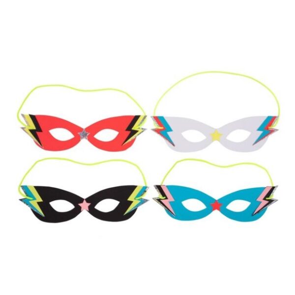 8 Máscaras Fiesta de super héroes