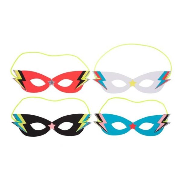 8 Máscaras Fiesta de super héroes