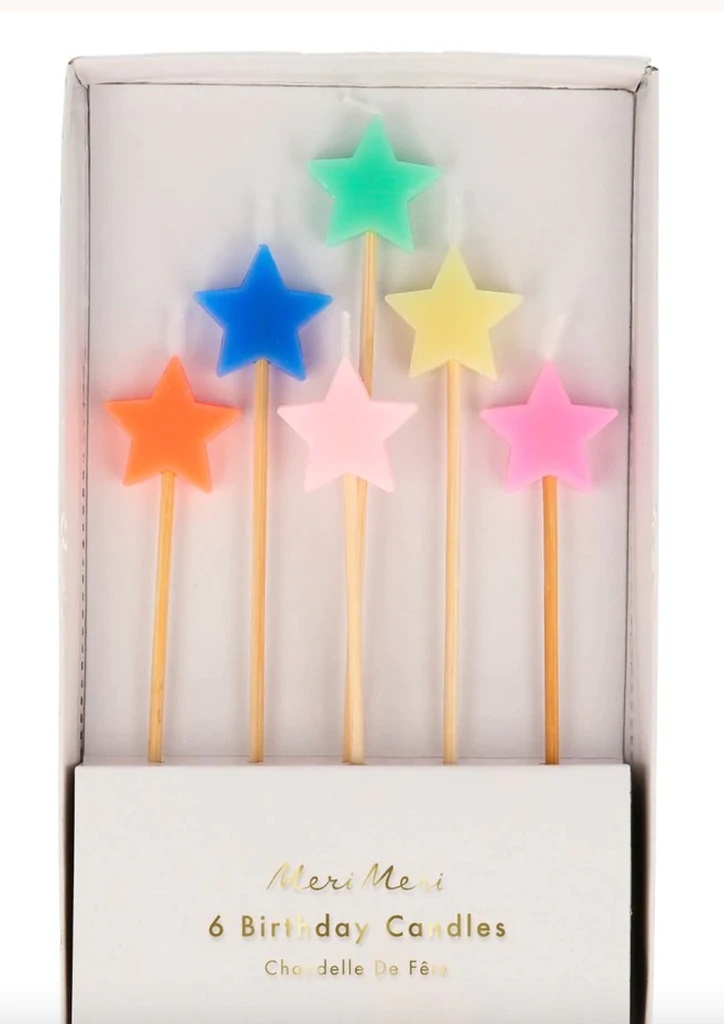 Velas-estrellas-colores-tarta-cumpleaños-meri-meri-gramajeshop-valencia