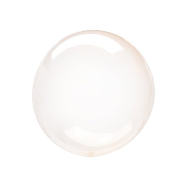 Globo círculo, burbuja cristal naranja 30 cms