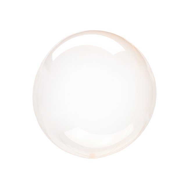 Globo círculo, burbuja cristal naranja 45 cms