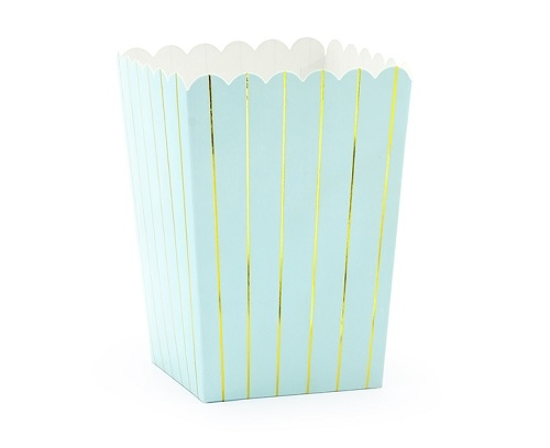 Caja-palomitas-rayas-azul-claro-dorado-fiesta-gramajeshop-valencia
