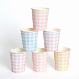 Vaso-cuadros-vichy-colores-surtidos-papel-fiesta-adolescente-pascua-gramajeshop-meri-meri-en-valencia