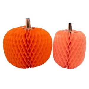 Calabaza--nido-abeja-decoración-fiestas-otoño-halloween-meri-meri-valencia-gramajeshop