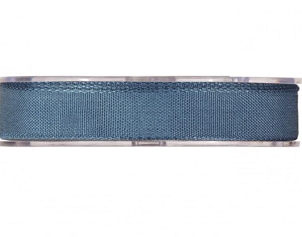 Cinta de regalo en algodón color azul marino. 15 MM X 15 M