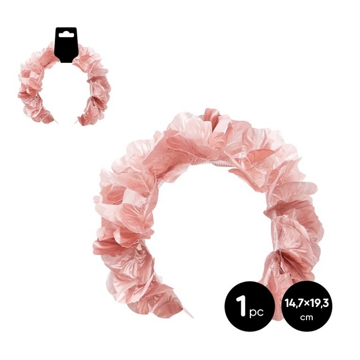 Diadema-flores-rosa-metalizadas-disfraz-princesa-ballet-gramajeshop-valencia.