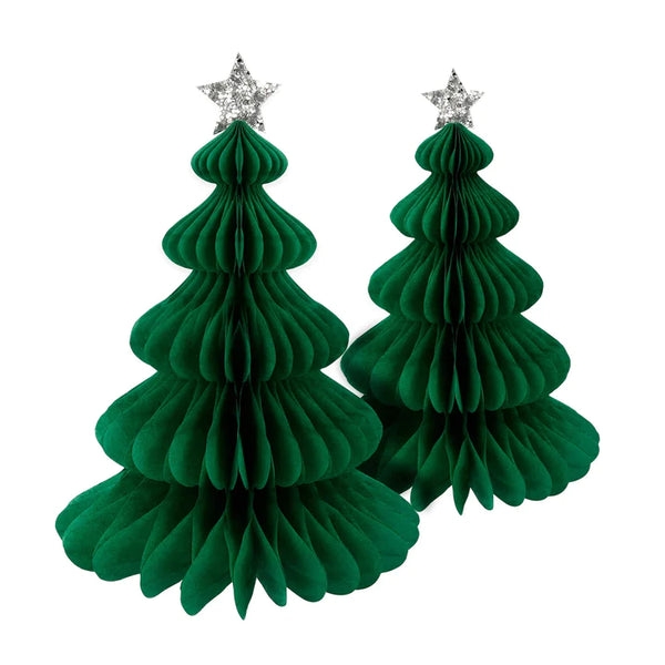 Arboles-navidad-nido-de-abeja-verde-meri-meri-gramajeshop-valencia