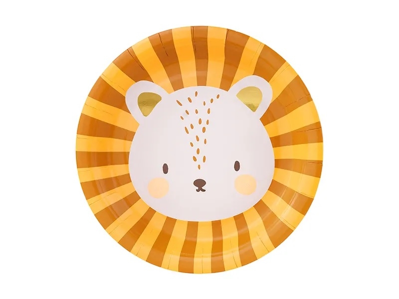 plato-leon-fiesta-infantil-safari-animales-primer-cumpleaños-gramajeshop-valencia