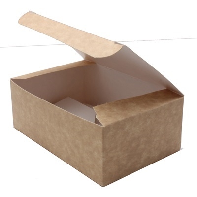 10 Cajas kraft con solapa abatible. 13.5×8.5×5 Cms