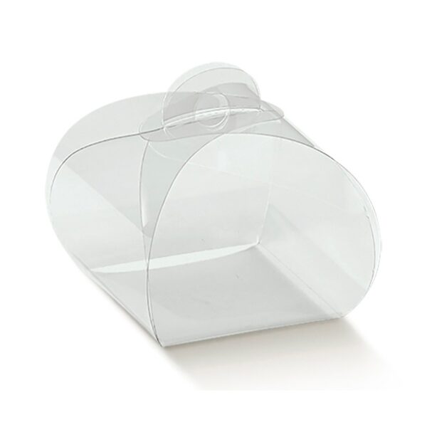 10 Cajas transparentes para chuches. 7.5×7.5×7.5 cms