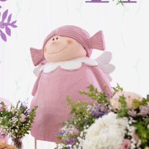 Alquiler de Angelita papel maché 40×60 cms. Disponible en 3 colores