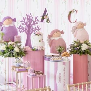 Alquiler de Angelita papel maché 40×60 cms. Disponible en 3 colores