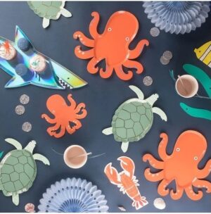 plato-tortuga-marina-galapago-fiesta-infantil-bajo-el-mar-meri-meri-gramajeshop-valencia