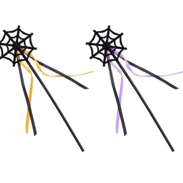 Varita telaraña – Halloween. Disponible en 3 colores